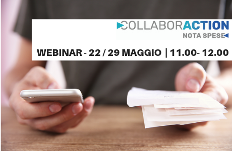 Arriva CollaborAction Note Spese: webinar gratuiti 22 e 29 maggio